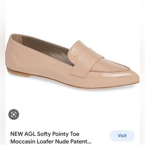 AGL Softy Pointy Toe Moccasin Loafer